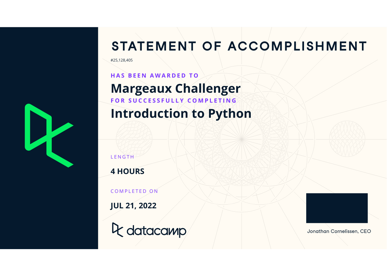 Portfolio - Margeaux Challenger